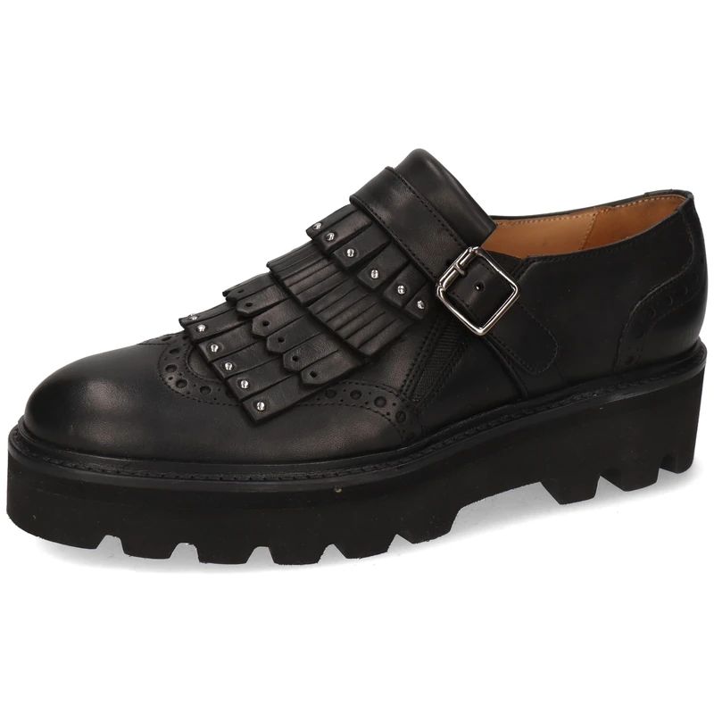 Melvin & Hamilton Women's Sally 76 Loafer Flat, Black, 6.5 UK
