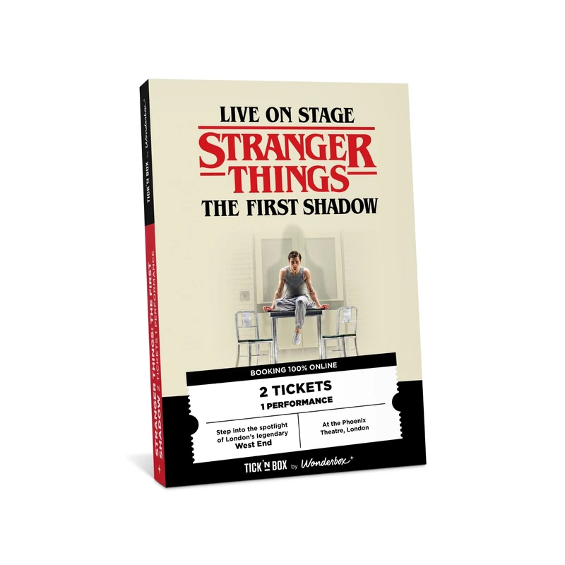 Tick&Box - Gift Box - Stranger Things - West End Show for 2 - Unique experience for a true London souvenir - Valid for 27 months