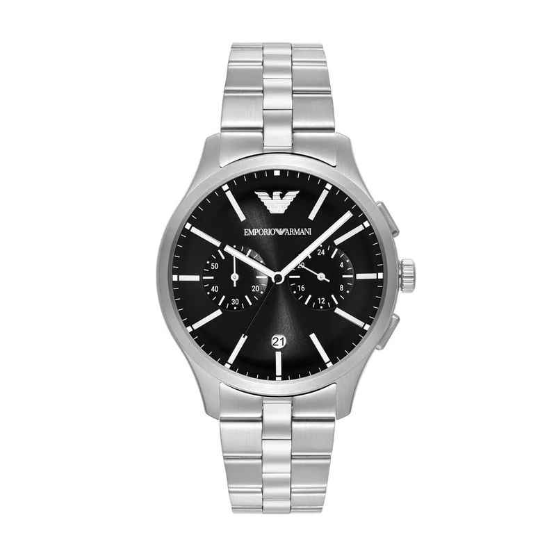 Emporio Armani Men's 42MM Silver-Tone Stainless Steel Watch, AR11691