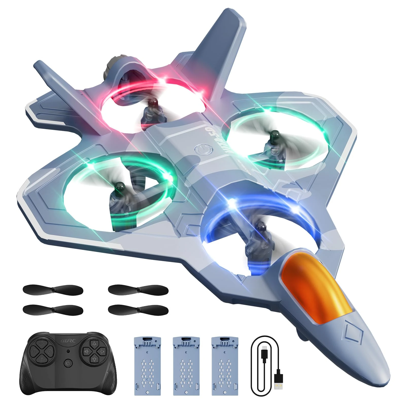 4DRC RC Planes Remote Control Airplanes Grey 3B