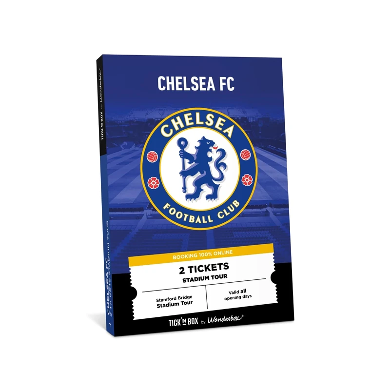 Tick&Box - Gift Box - Chelsea FC Stadium Tour for 2 - Visit The Home of Football - Unique experience for a true London souvenir - Valid for 27 months