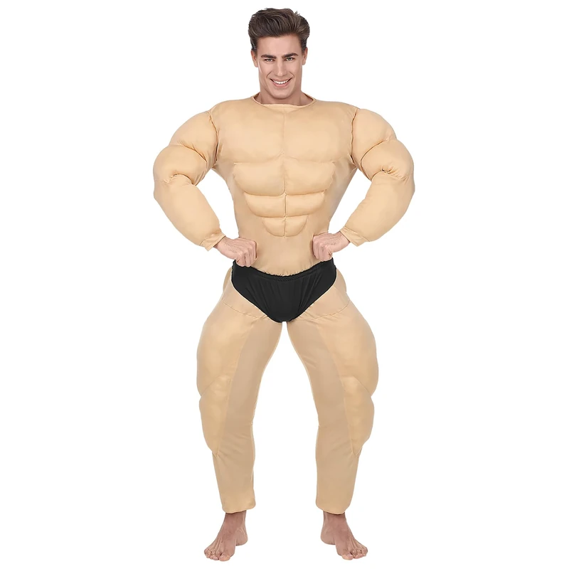 W WIDMANN MILANO Party Fashion 02580 Costume Da Bodybuilder, multi-coloured, XXL