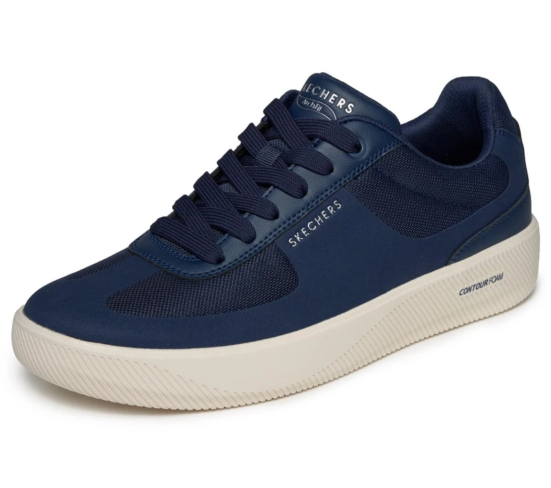 Skechers Men's Court Break Comodo Comfort, Navy, 13 UK
