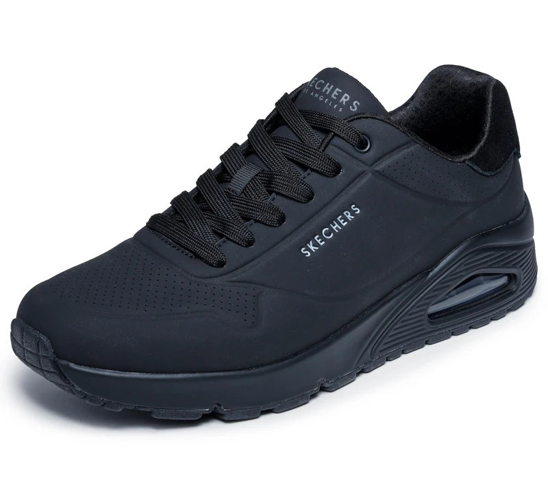 Skechers Men's Uno-Suited on Air Sneaker, Black, 9.5 UK - Image 1
