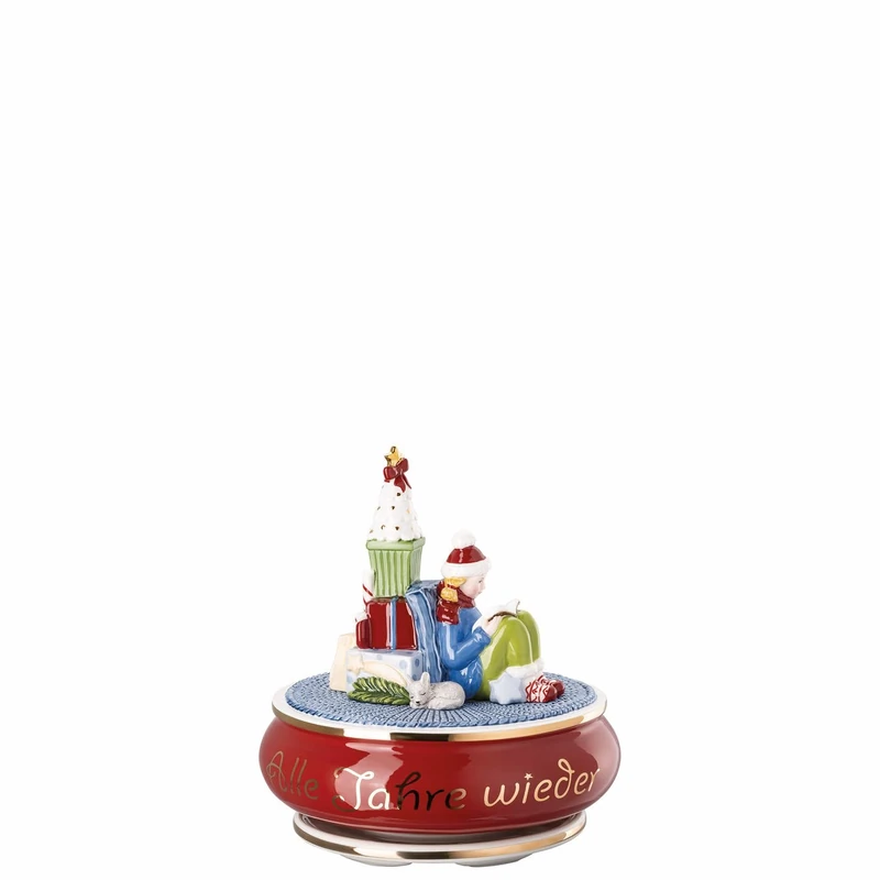 Hutschenreuther Christmas Collectable Series Christmas Songs 2025 "Alle Jahre Wieder Spieluhr groß; Height 14 cm/Ø 14 cm;Limited to 999 copies