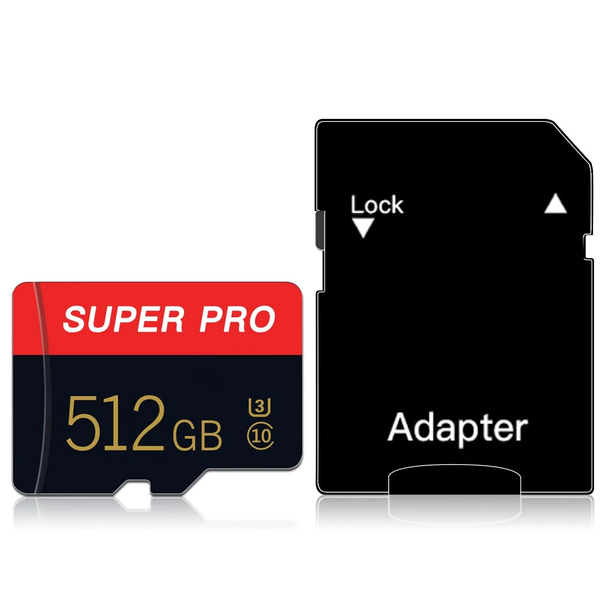 512GB Micro SD Card Class 10 Memory Card with SD Adapter for Camera, Phone, Computer, Tachograph, Tablet, Drone