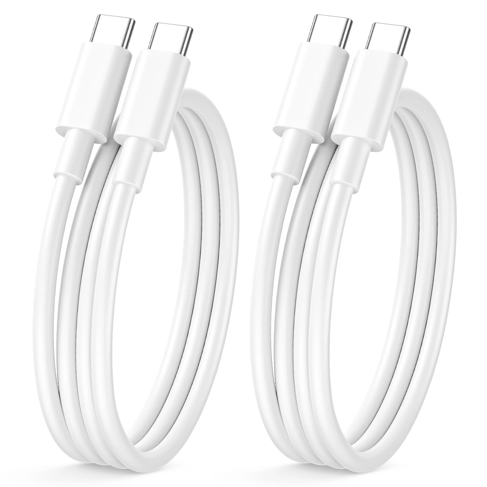 USB C Charger Cable 1M 2Pack, 60W(3A) USBC to USBC Cable Fast Charge 1M Charging cable Type C Wire USB C Lead for iPhone 17 Air 16E 17 16 15 Pro Max Plus, iPad Pro/Mini/Air, Macbook, Samsung Galaxy
