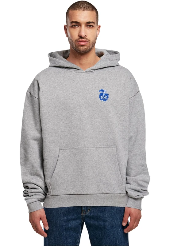 Mister Tee Men's Big Apple NYC Ultra Heavy Cotton Box Hoody - Oversized Heavy Cotton Hoodie, Streetwear for Leisure & Everyday Use