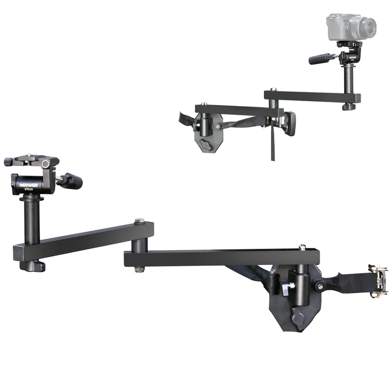 NEEWER 24" Outdoor Camera Magic Arm for Hunting, Over 5 Quiet Joints Lightweight Aluminum Tree Stand Trail Camera Mount with Bubble Level/Ergonomic Grip/Strap for Wildlife Adventure Filming, ST010