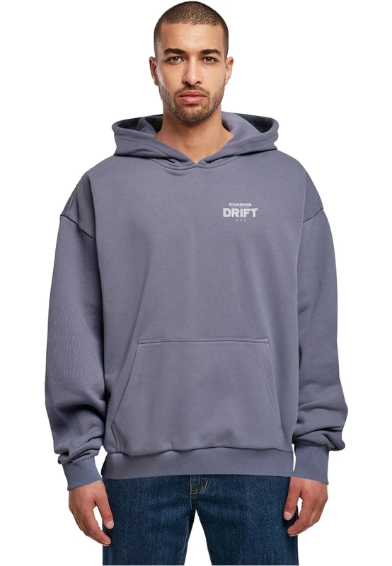 Mister Tee Men's The Perfect Drift Ultra Heavy Cotton Box Hoody - Oversize Cotton Hoodie in Streetwear Design with Sporty Front and Back Print - Image 1