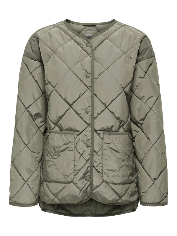 ONLY Onlalthea OTW Women's Quilted Jacket, Smokey Olive, x_s