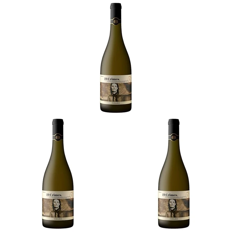 19 Crimes 'Chard' White Wine, 75 cl - Bottle May Vary (Pack of 3)