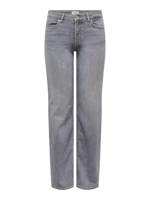ONLY Womens Onlblush Mid Straight DNM Tai0918 Noos, Medium Grey Denim, S / 30L UK