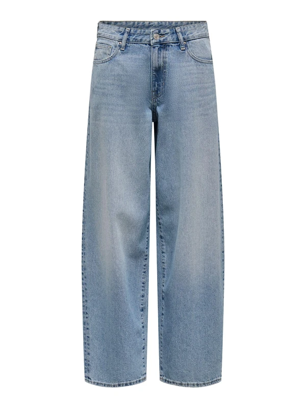 ONLY Womens Onlgiorgia Mw Baggy Straight DNM Tai518, Medium Blue (Medium Blue Denim), 30W / 32L UK