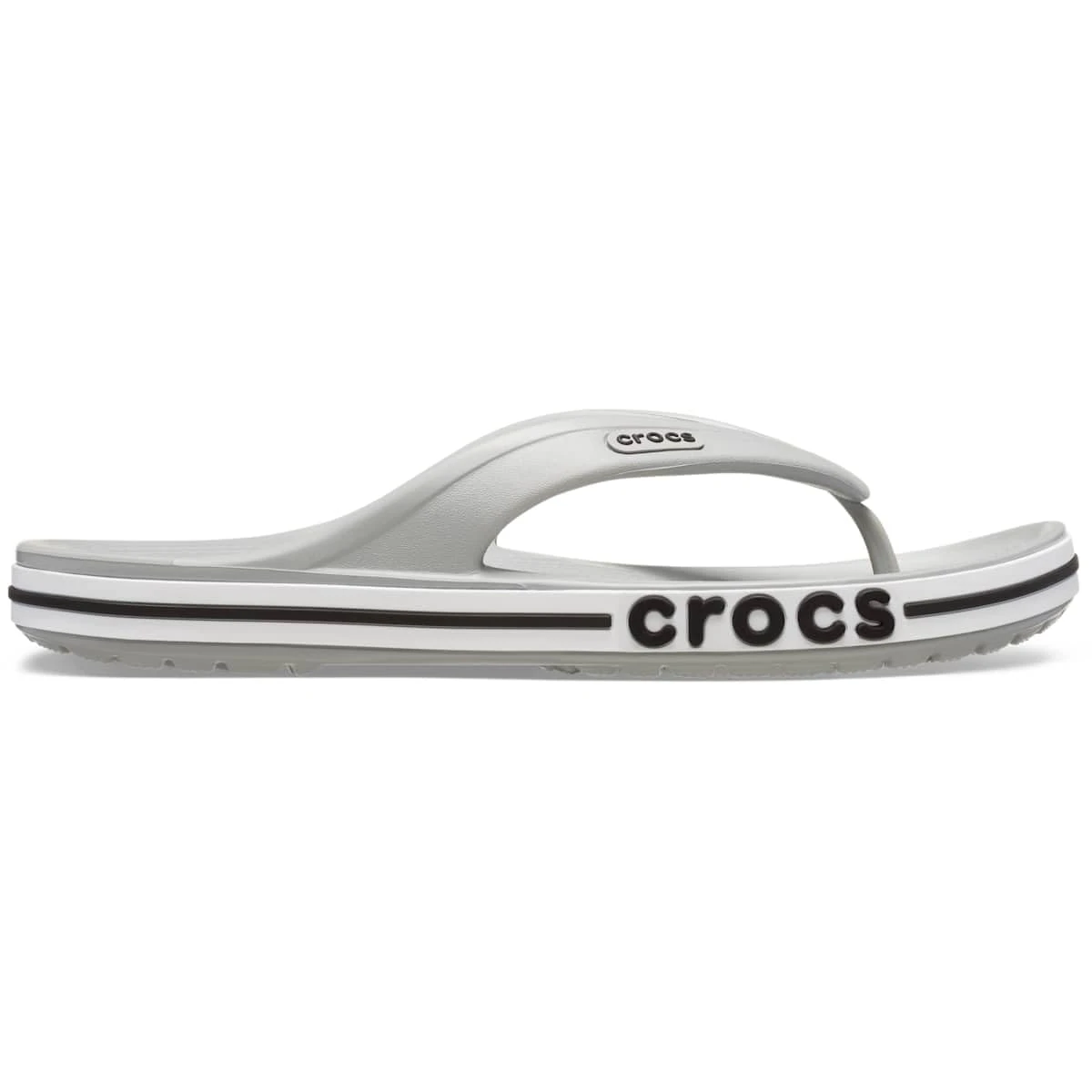 Crocs, Unisex Adult, Bayaband Flip, Light Grey, 7 UK Men/ 8 UK Women