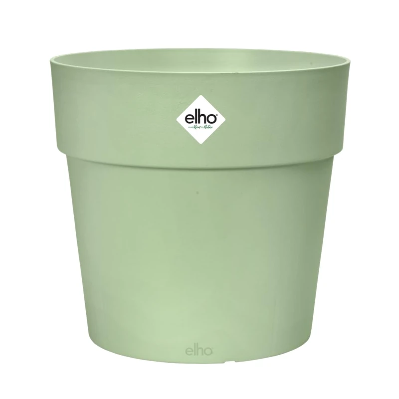 elho Vibia Straight Round 47 - Flower Pot for Outdoor - 100% Recycled Plastic - Ø 47.0 x H 44.4 cm - Green/Pistachio Green