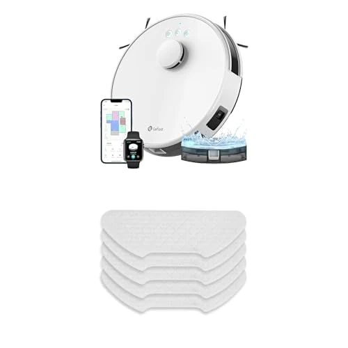 Lefant M1 Robot Vacuum Cleaner Disposable Dry Mop Cloths, 5-Pack - Image 1