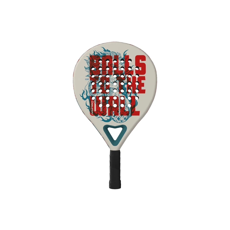 Burn Padel - Lion Strike Racket -Round Shape, White