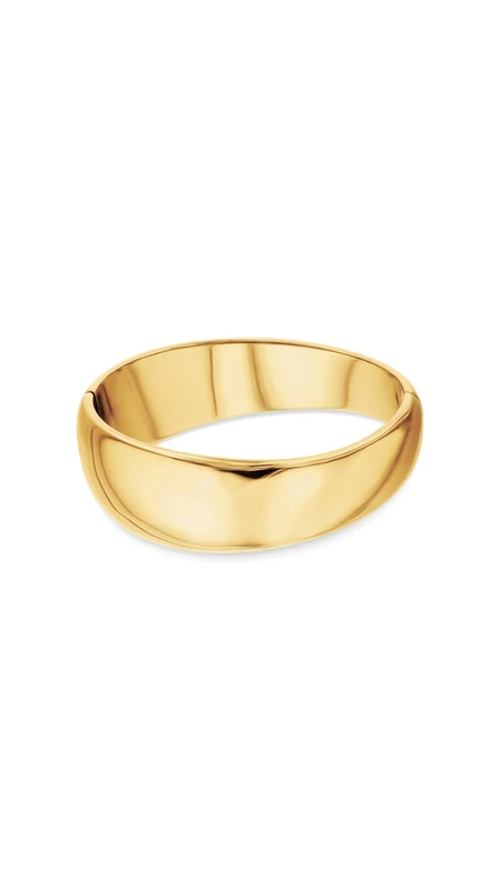Calvin Klein Women's MODERN PURITY Collection Bangle Bracelet In Stainless Steel with Yellow Gold Plating - 35000830