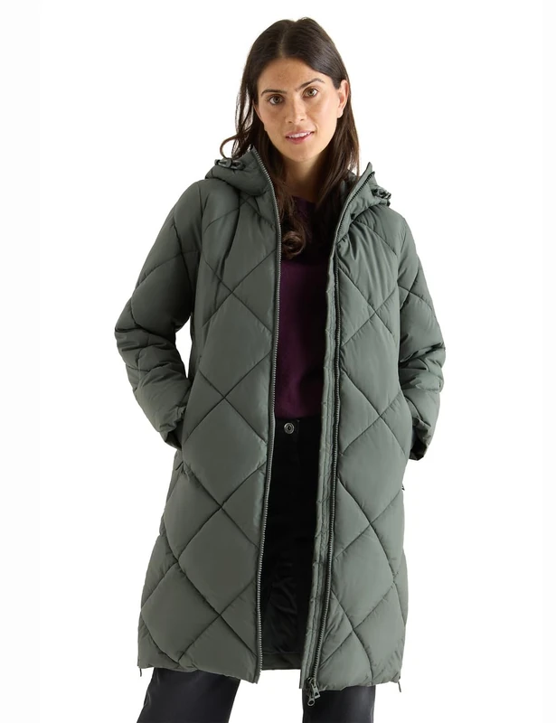 Cecil Women's 1005375 Coat with Backpack Strings, Pastel Olive, XL - Image 1