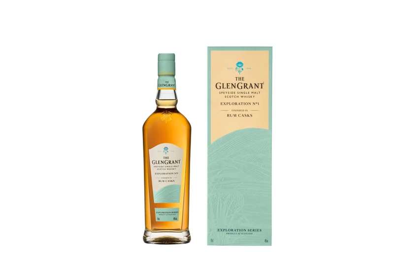Glen Grant Exploration No1 70CL | 48% ABV | Notes Of Spice, Dark Sugar And Ripe Banana Deliver Tropical Flair | Rum Barrel Finish | Non-Chill Filtered | Gift Box