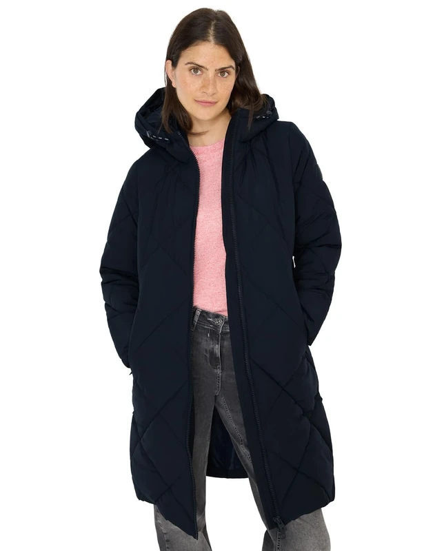 CECIL Coat with Backpack Strings Dark Navy Blue XL