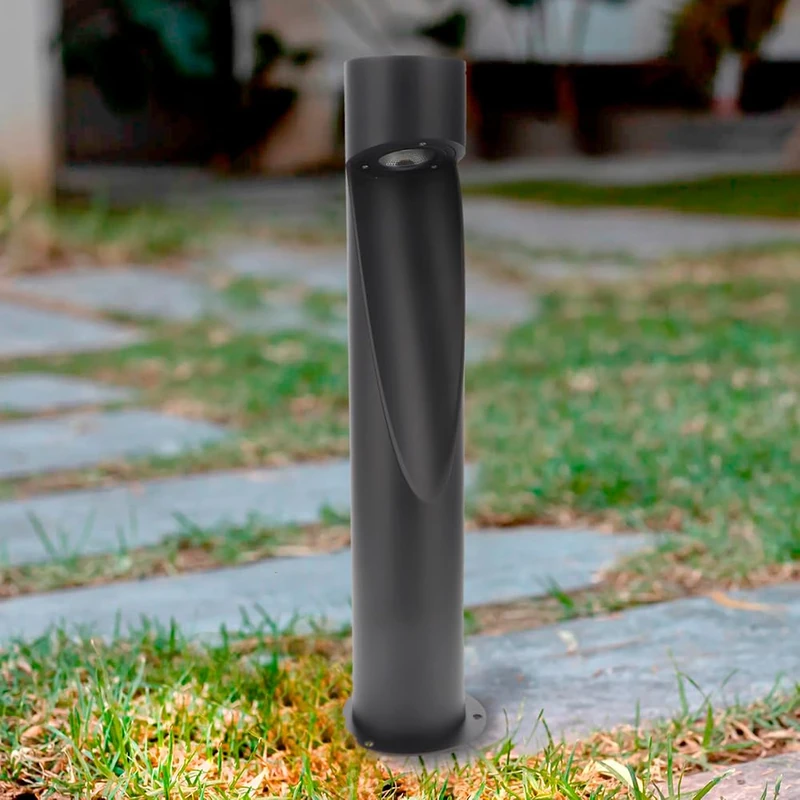 M Ledme - Andru Grey Led Beacon, Cct Light, Waterproof IP65, for Garden, Terrace, Entrance and Patio