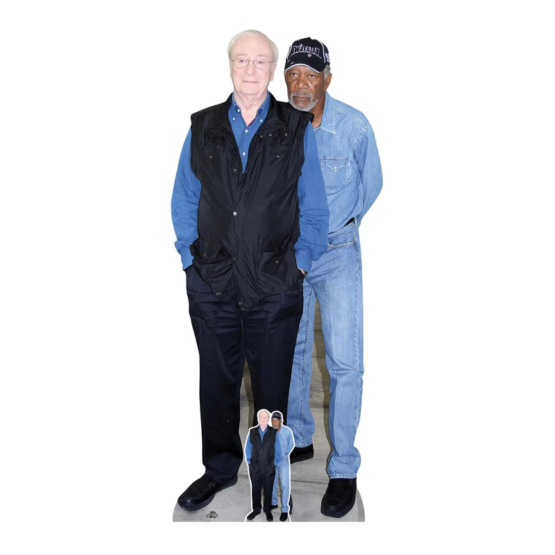 Star Cutouts CS1214 Michael Caine and Morgan Freeman Cardboard Cut Out Height 189cm - Image 1