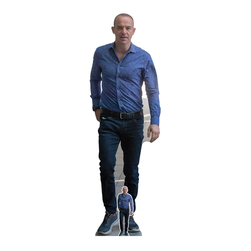 Star Cutouts CS1224 Martin Lewis Lifesize Cardboard Cutout 181cm – TV Personality Display for Events, Promotions & Fan Gifts