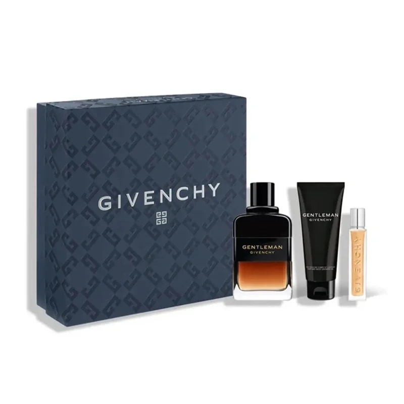 Givenchy Gentleman Reserve Privee by Givenchy for Men - 3 Pc Gift Set 3.3oz EDP Spray, 2.5oz Shower Gel, 0.42oz EDP Spray