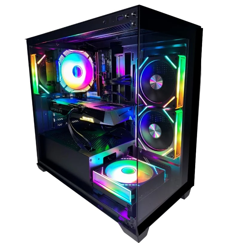 GFX Gaming PC Intel i7 Quad Core • High-Performance • 32GB RAM • RTX 3060 12GB • 1TB SSD NVME • Premium Glass Case • | Windows 11 | WiFi | Fast & Smooth Gameplay (i7 6th Gen/RTX 5060)