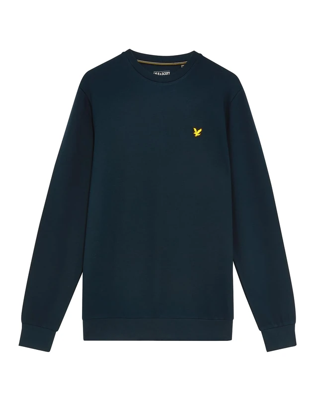 Lyle & Scott Men's Crew Neck Fly Fleece Pullover Herren Sweatshirts, Z271 Dark Navy, M