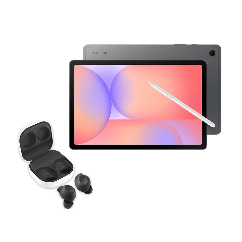 SAMSUNG Galaxy Tab S10 Lite + Galaxy Buds FE Graphite, AI Tablet, 6GB Memory, 128GB Storage, 10.9" 90Hz display, S Pen Included, Long Battery Life, Grey, 3 Year Extended Warranty (UK Version)