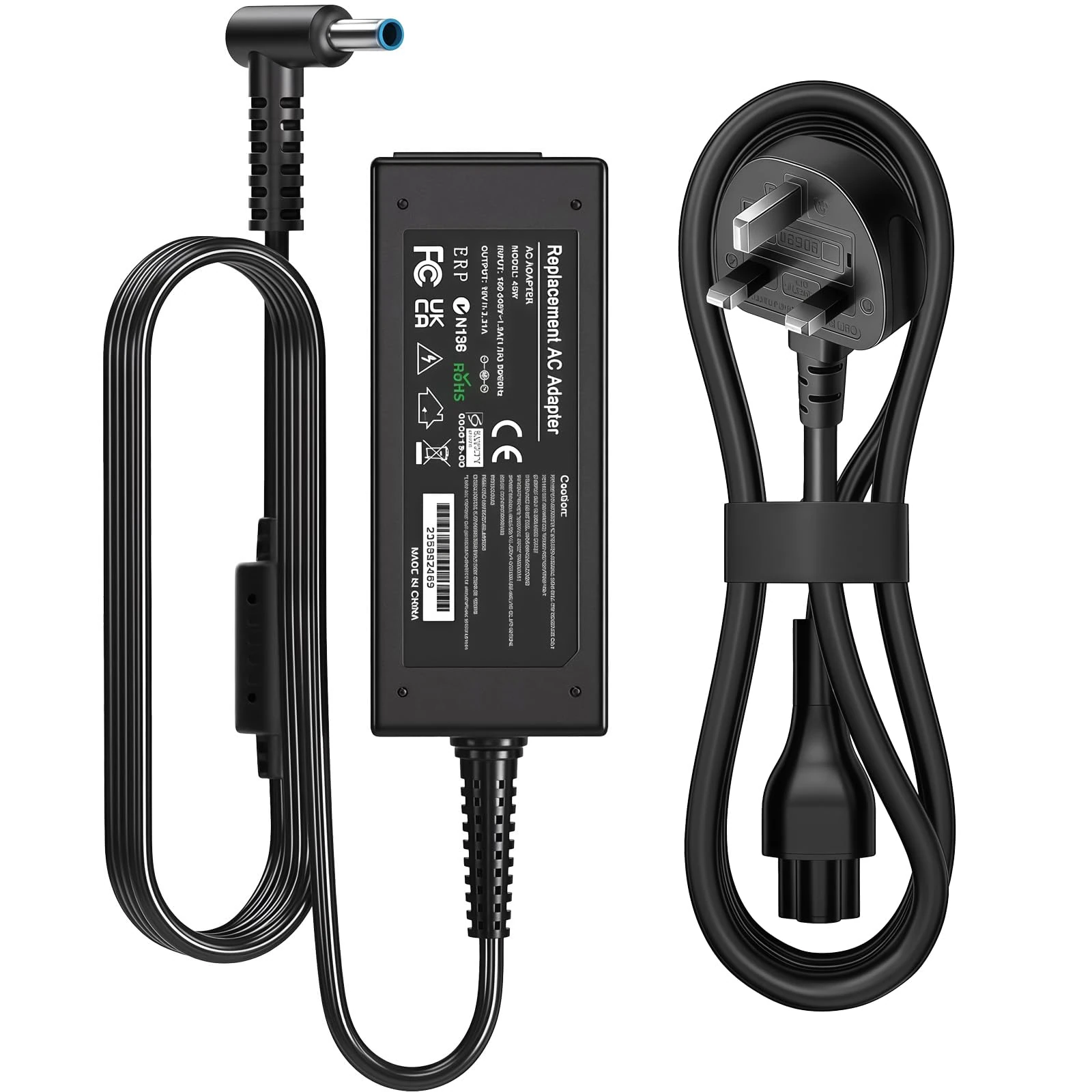 Lerobo 65W Laptop Charger, Compatible with HP Laptop, for HP Stream 11 13 14, Pavilion 11 13, Chromebook 11 14, Spectre X360 X2 11 13 & ProBook 430 and More. 45W/65W The power adapter(4.5mm * 3mm)