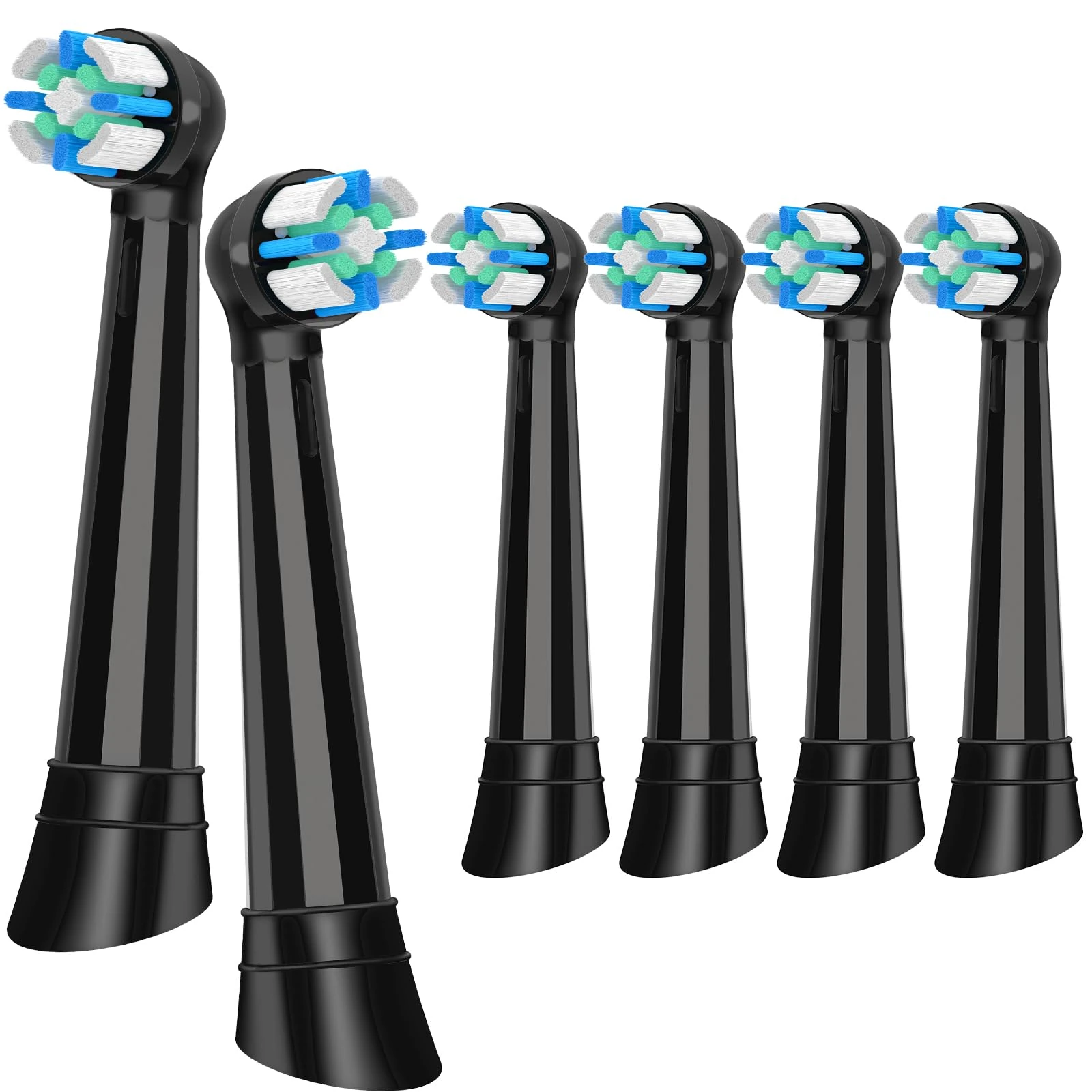 io Toothbrush Heads with for Gentle Care & Sensitive Teeth,Replacement Heads Compatible with Oral B iO 2/3/4/5/6/7/8/9/10 Electric Toothbrush,iO Toothbrush Head,Black