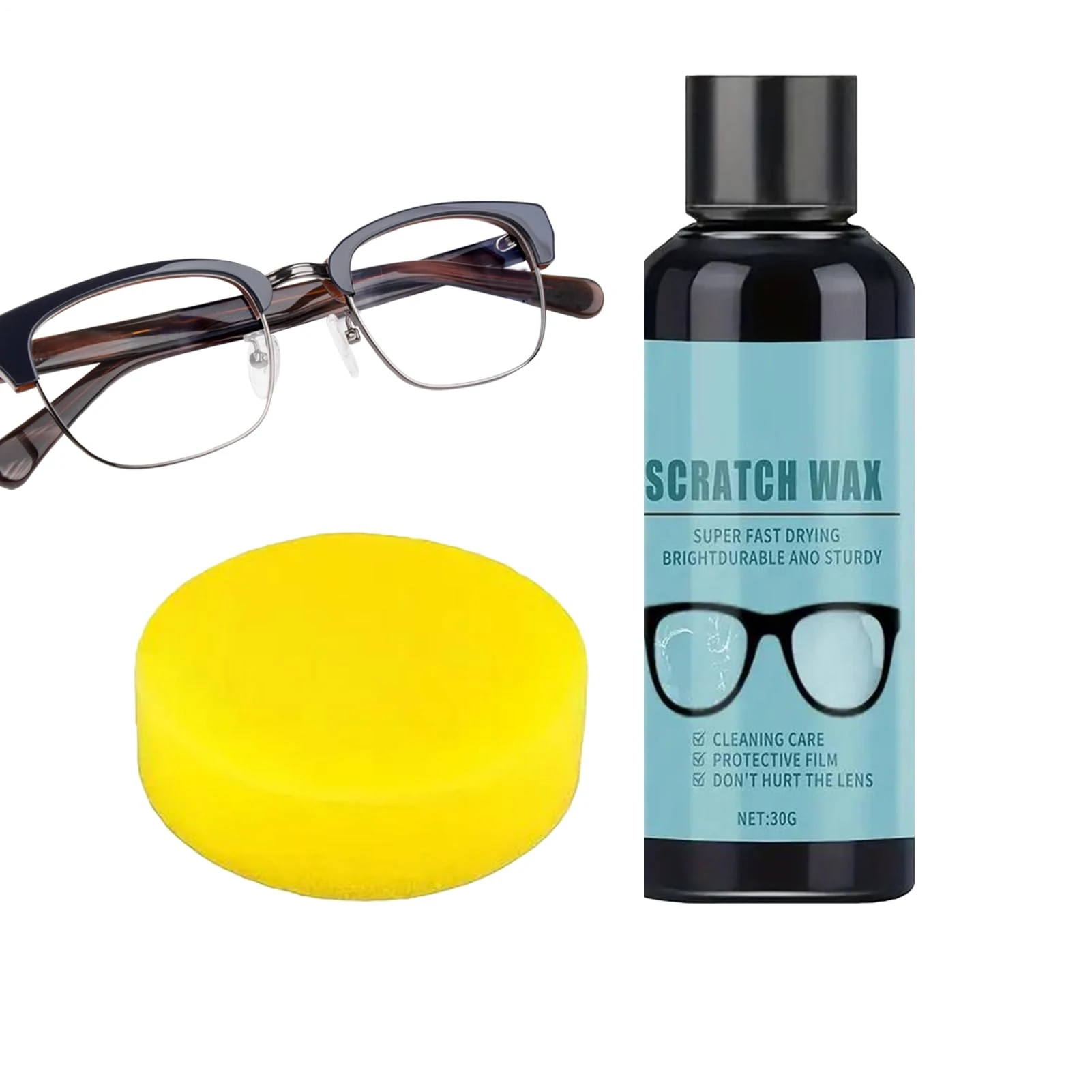 Lens Scratch Remover | Liquid Glass Repair | Eyeglass Cleaning Tools for Smartphones Smartwatch Watch Camera Computer Headlight Laptops