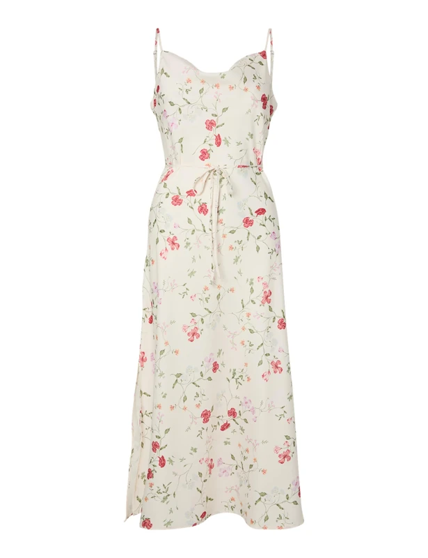 YAS Womens Yasthea Strap Long Dress S. Noos, Pristine, 10 UK