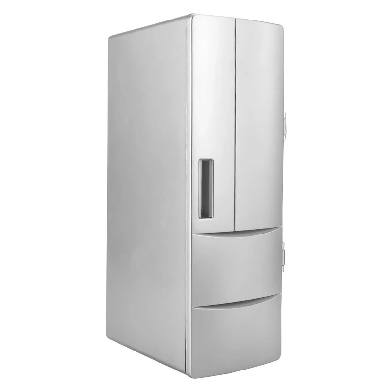 Aoaoy USB Mini Fridge - Cooler/Warmer, LED Light, Holds 2 Cans