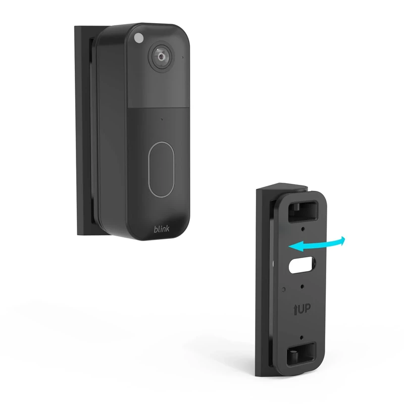 TIUIHU Blink Doorbell Mount, Adjustable Angle (0-45 Degrees Tilt) for New Blink Video Doorbell, Doorbell Angle Mount, Adjustable Doorbell Mounting Bracket Accessories, Black