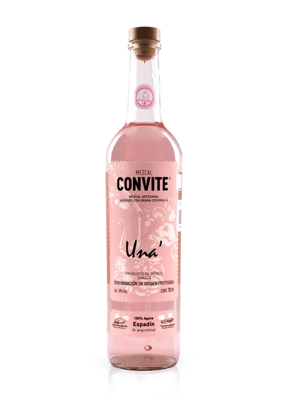 Convite Una Mezcal 70cl, 40% ABV, 100% Agave, Artisanal Premium Mezcal, Serve Neat, Lightly Chilled or In Your Favourite Cocktail