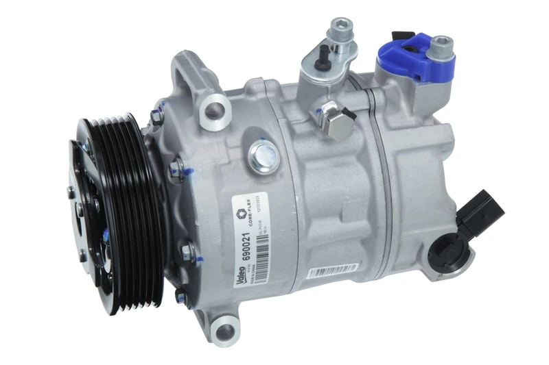 Valeo Compressor, Air Conditioning, Prefilled with Oil, 690021