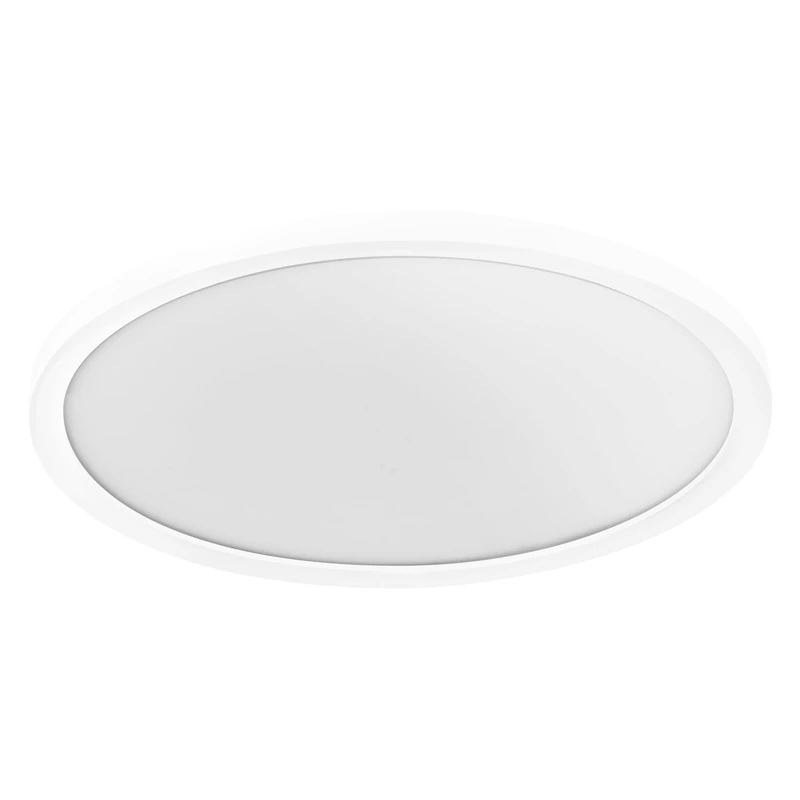 OSRAM Smart+ Matter Over WiFi Orbis Disc Bathroom Ceiling Light, White Aluminium Light, TW and Dimmable, IP44 Protection, for Bathroom