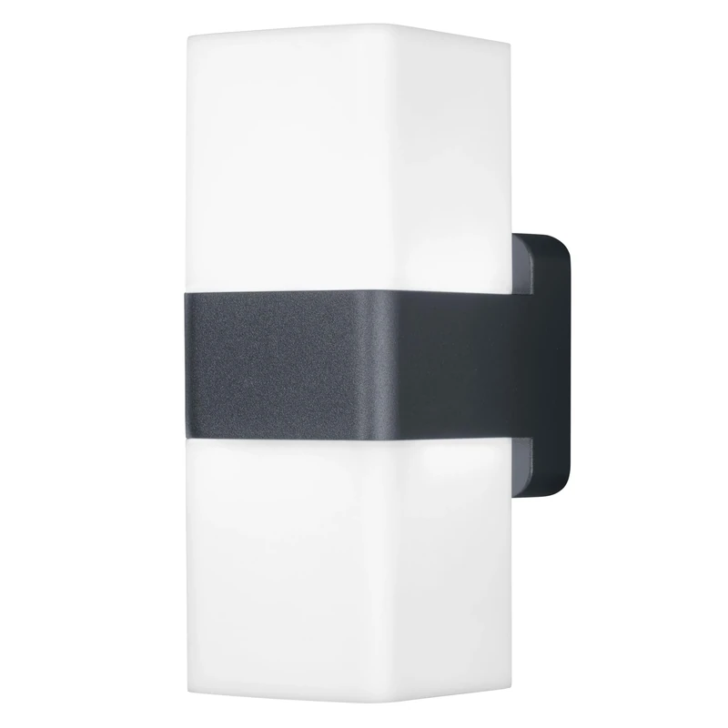 OSRAM Smart+ WiFi Cube UpDown Outdoor Light Dark Grey Aluminium IP44 Protection for Garden, Balcony and Patio