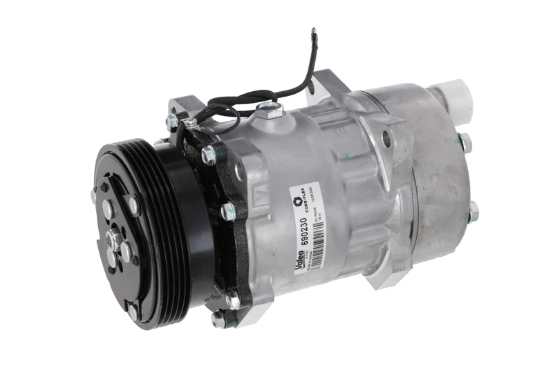 Valeo Compressor, Air Conditioning, Prefilled with Oil, 690230