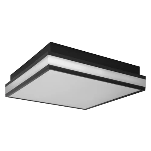 OSRAM Smart+ Matter Over WiFi Orbis Decorative Ceiling Light with Magnetic Closure 300 mm in Black, TW and dimmable, IP20 Protection for Indoor use