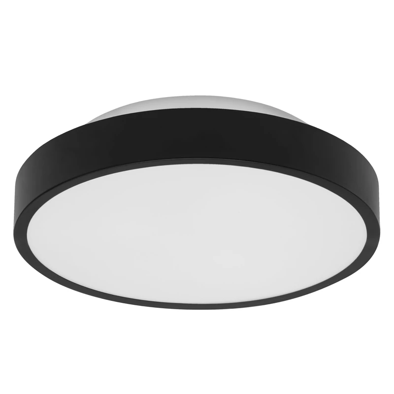 OSRAM Smart+ WiFi Orbis Ceiling Light with Main and Background Lighting in Black, Dimmable, with TW & RGB, Mounting Material Included, IP20 Protection