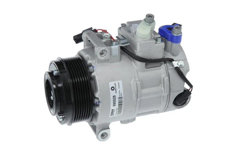 Valeo Compressor, Air Conditioning, Prefilled with Oil, 690028