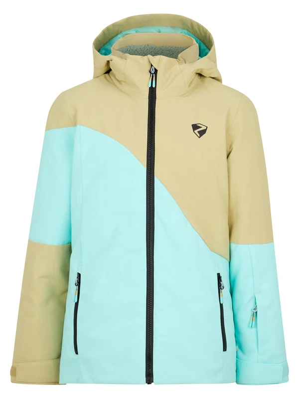 Ziener Avine-z Girls' Ski Jacket/Winter Jacket | Warm, Breathable, Waterproof (Pack of 1), sage leaf, 164