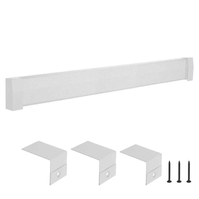 VEVOR Baseboard Heater Covers, Premium Series 1832 mm Standard Electric Heating Unit Front Cover for Home Improvement, Heavy-duty Steel, Easy Installation for Bedroom Replacing Old Cover, White