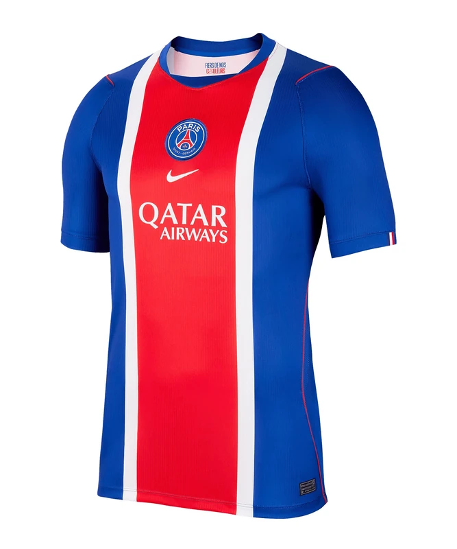 Nike Men's PSG Dri-Fit SS Stadium Home Jersey, Old RoyaLWhite/University Red, XL